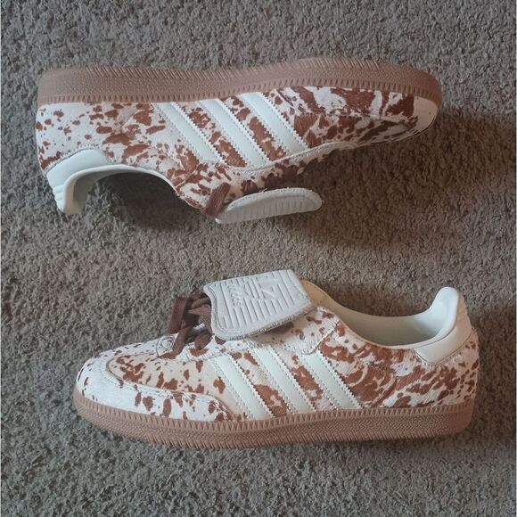 adidas Shoes - Adidas Samba LT Women's Size 9.5 Sneakers Cow Print Brown White BRAND NEW W TAGS